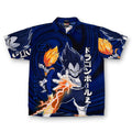 VTG 2001 Vegeta Dragon Ball Z Button Up L
