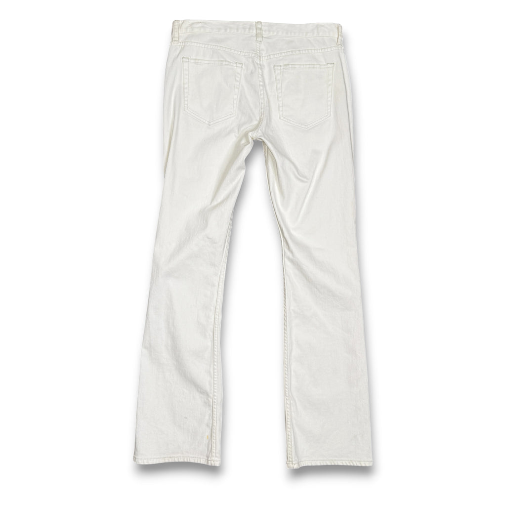 Y2K Polo Jeans Ralph Lauren Mid Rise Bootcut Jeans 33" M/L White
