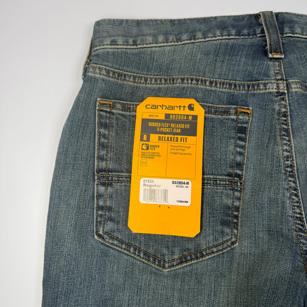 NWT Carhartt Relaxed Straight Rugged Flex Jeans 31" Superior