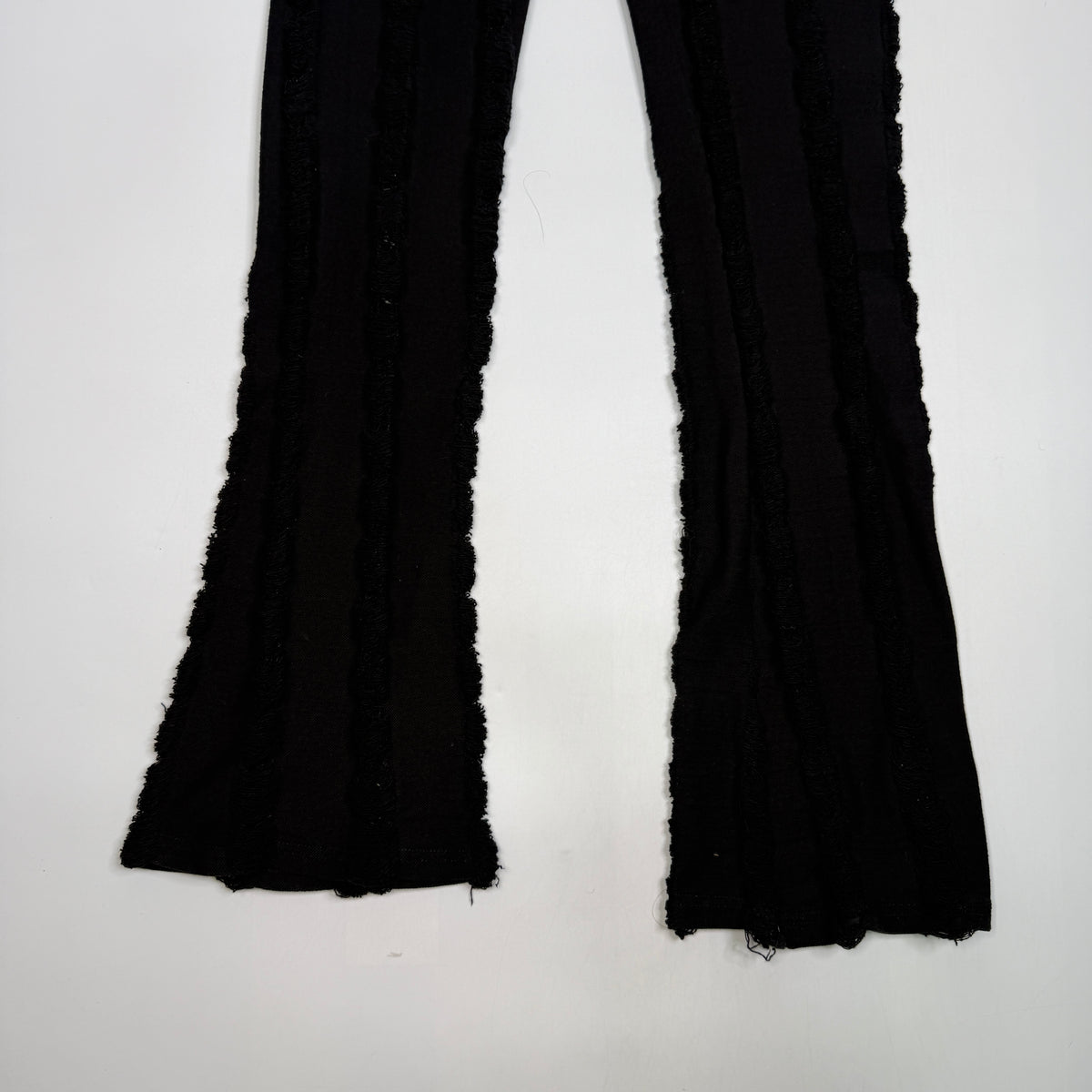 Y2K Goth Low Rise Flare Pants W/ Grommet Belt XL