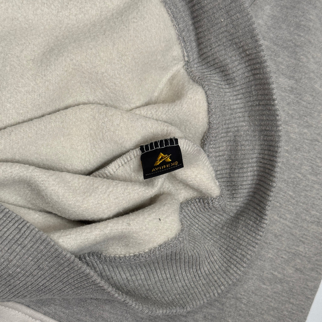 Y2K Avirex Spell Out Zip Up Hoodie XL