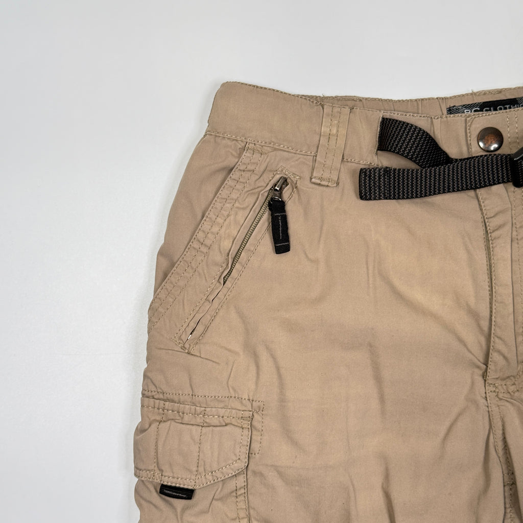 Y2K BC Clothink Outdoor Utility Shorts 34" Tan
