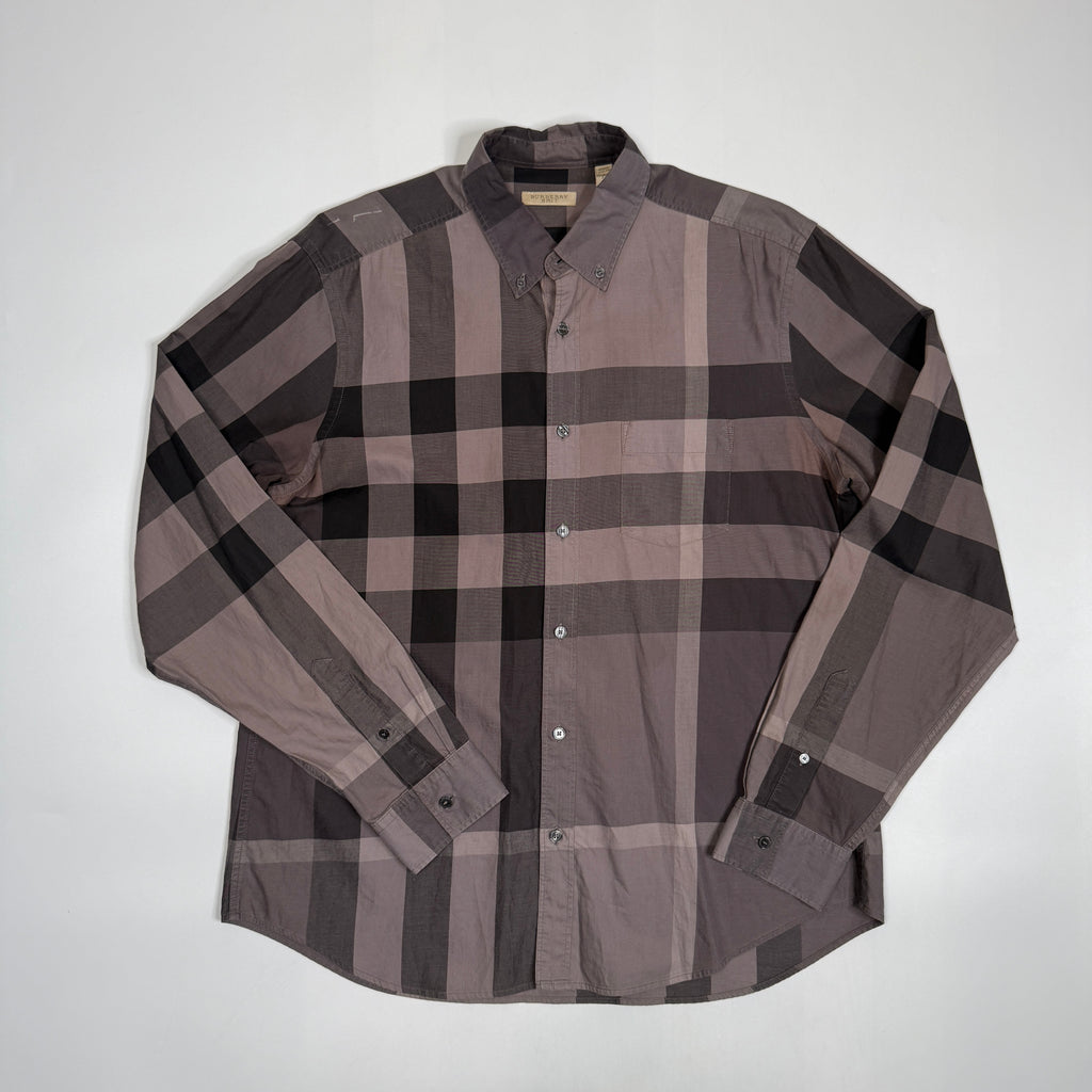 Burberry Brit Exploded Check L/S Button Up M/L