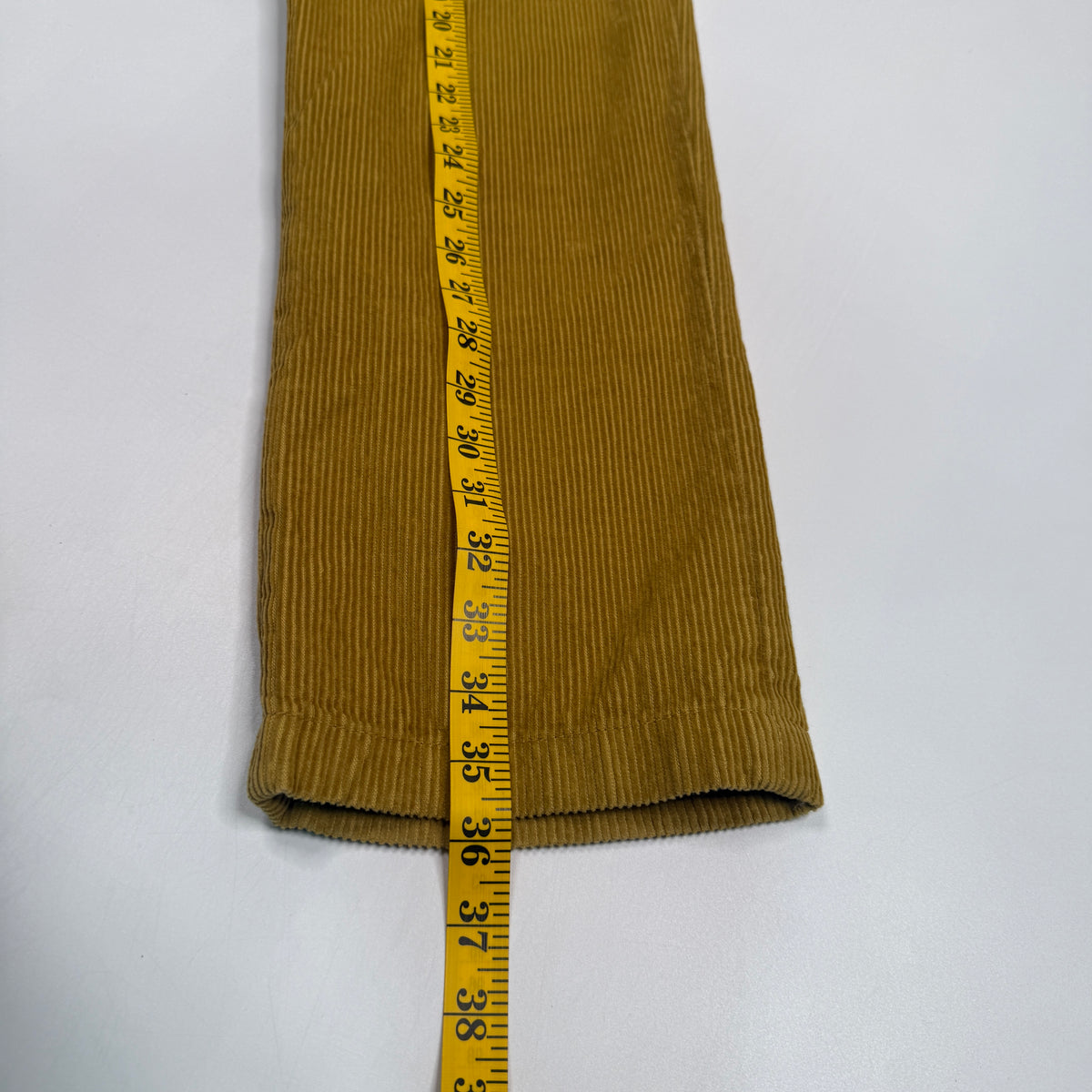 Dickies Corduroy Straight Leg Pants 28" S Mustard