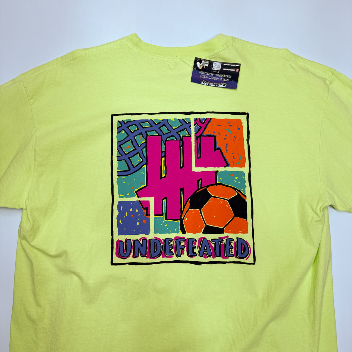 Undefeated Soccer Neon T Shirt 2XL