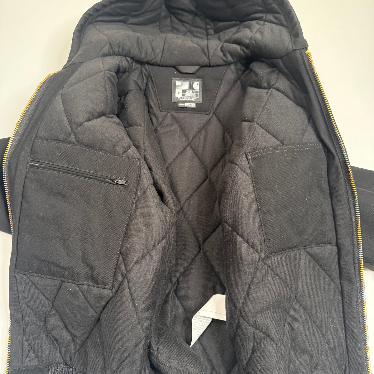 NWOT Carhartt Duck Active Loose Fit Jacket M Black
