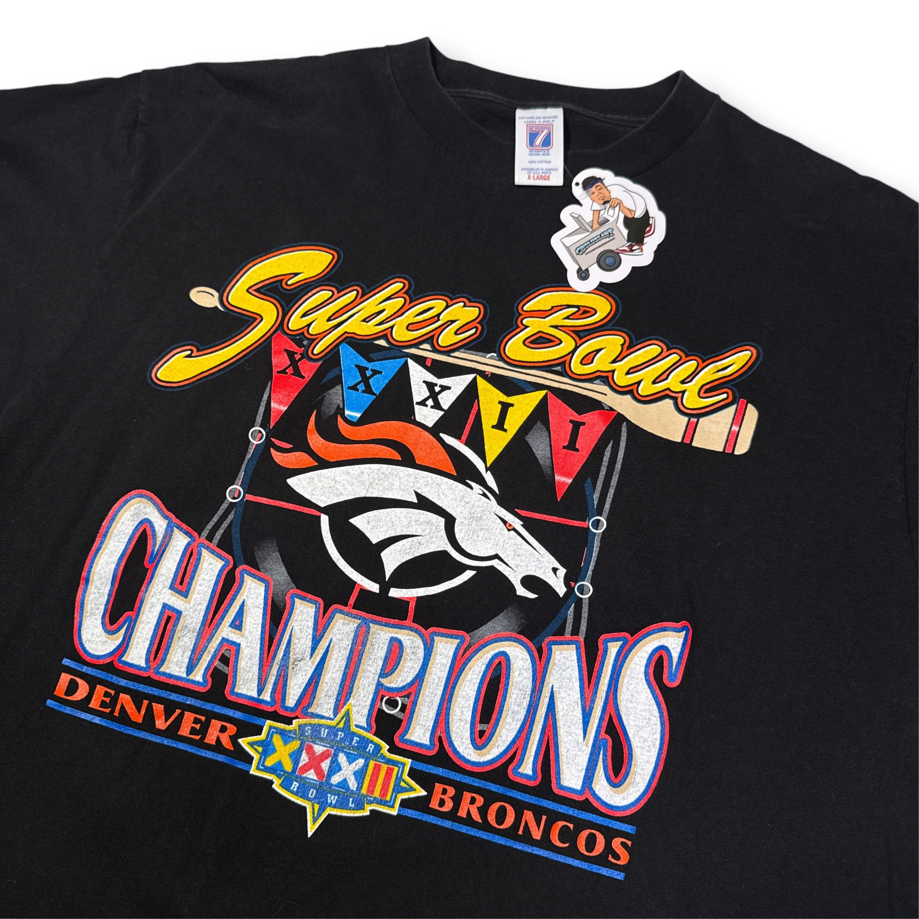 VTG Logo 7 1998 Super Bowl Bronco T Shirt XL