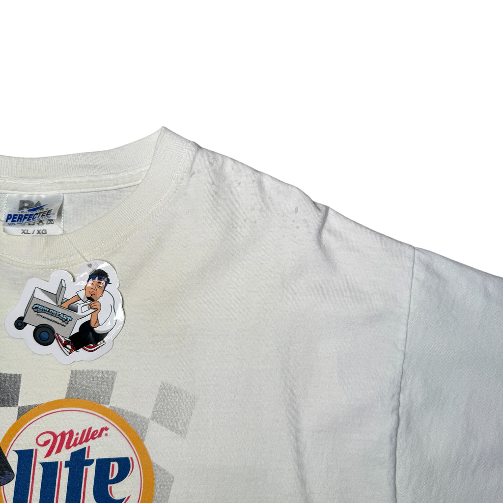 Rusty Wallace Miller Lite Nascar T Shirt XL white