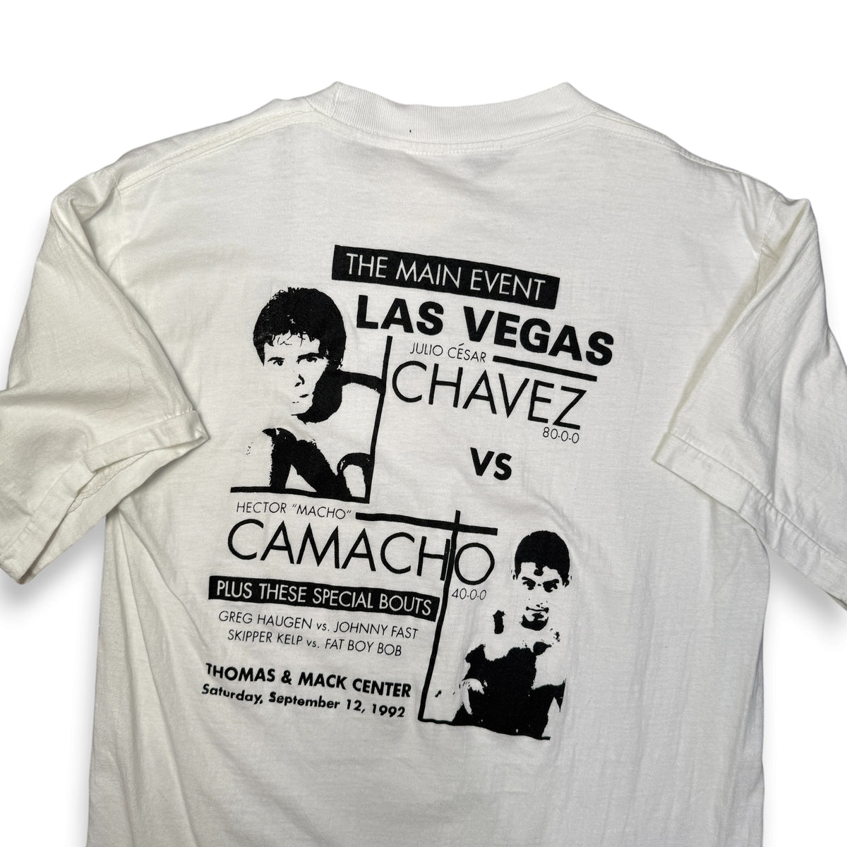 VTG 1992 Julio Ceasar Chaves vs HEctor Camacho T Shirt M