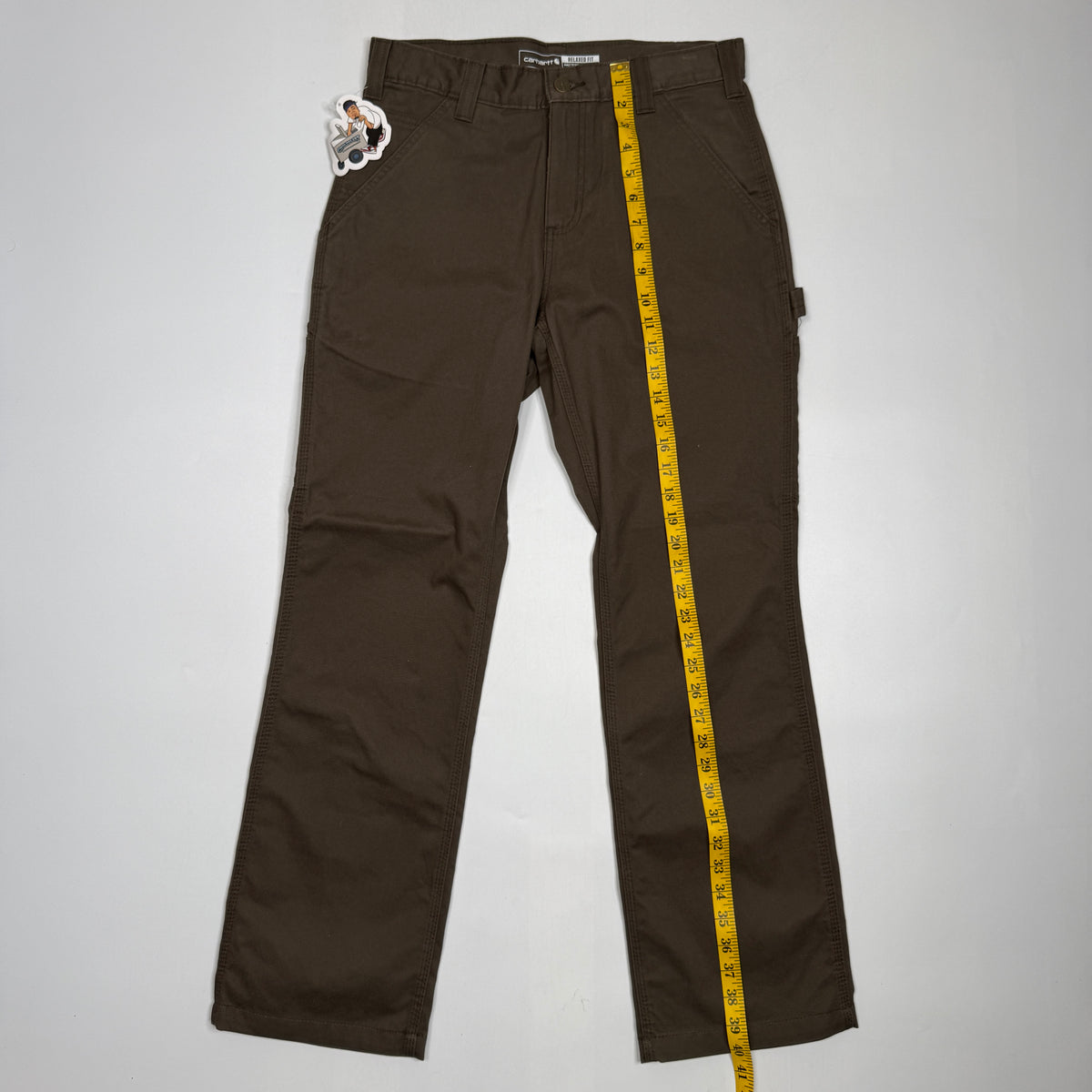 NWT Carhartt Relaxed Fit Utility Straight Twill Pants 30" Dark Coffee