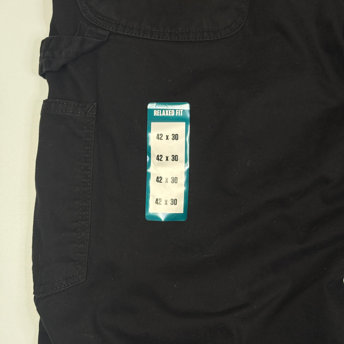 NWT Carhartt Relaxed Fit Utility Straight Twill Pants 42" Black
