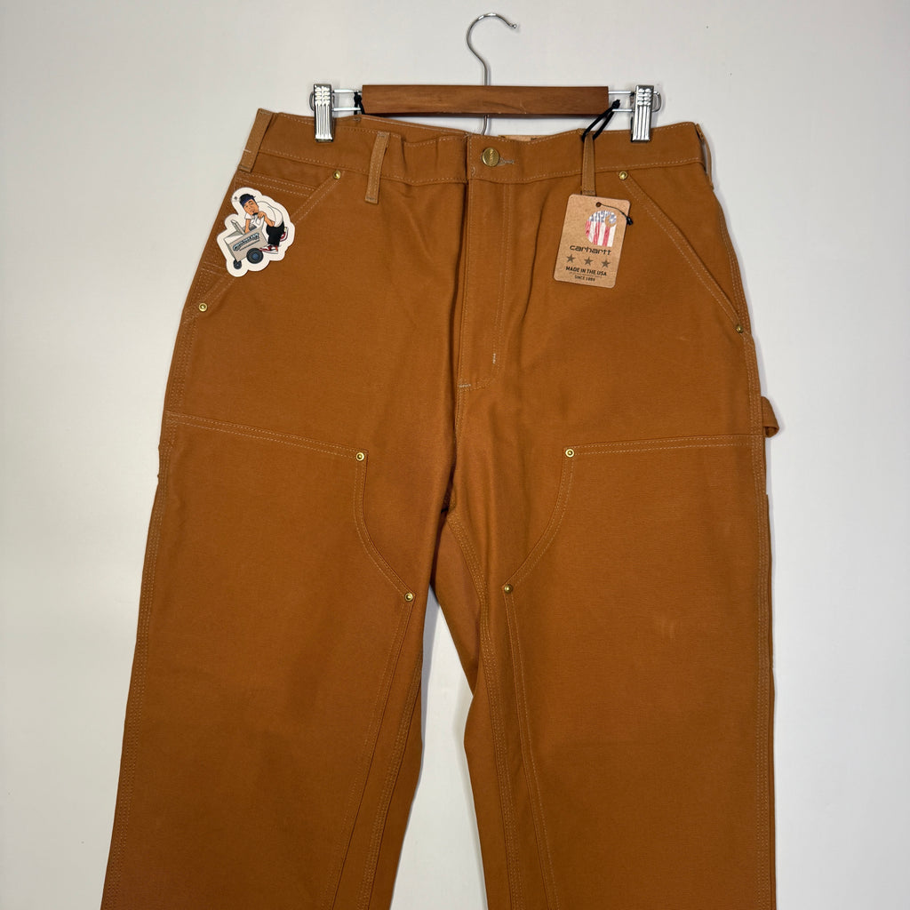 NWT Carhartt Duck Double Front Dungaree Pants 34"