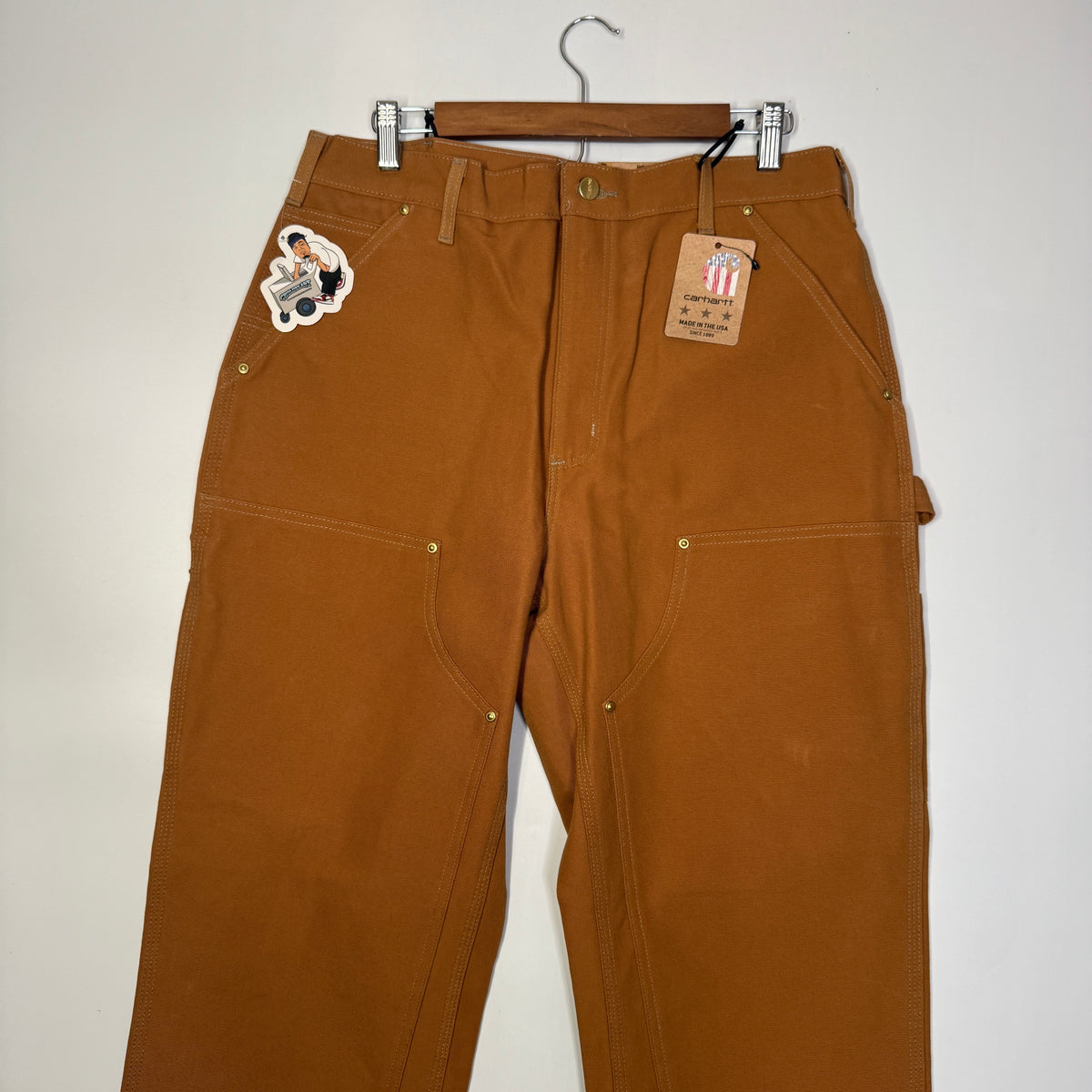 NWT Carhartt Duck Double Front Dungaree Pants 34"