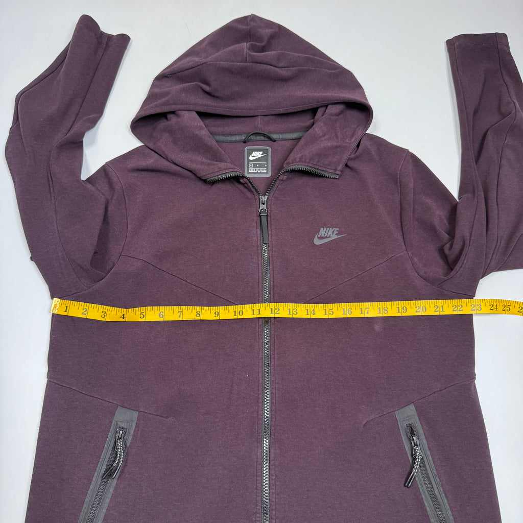 Nike Tech Fleece Full Zip Hoodie L Dark Magenta