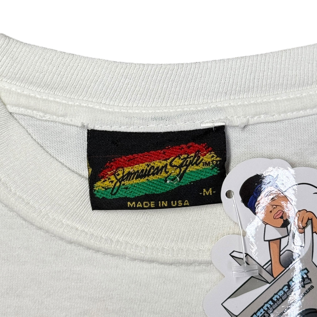 VTG 1991 Kalifornia Jamaican Style T Shirt S/M White