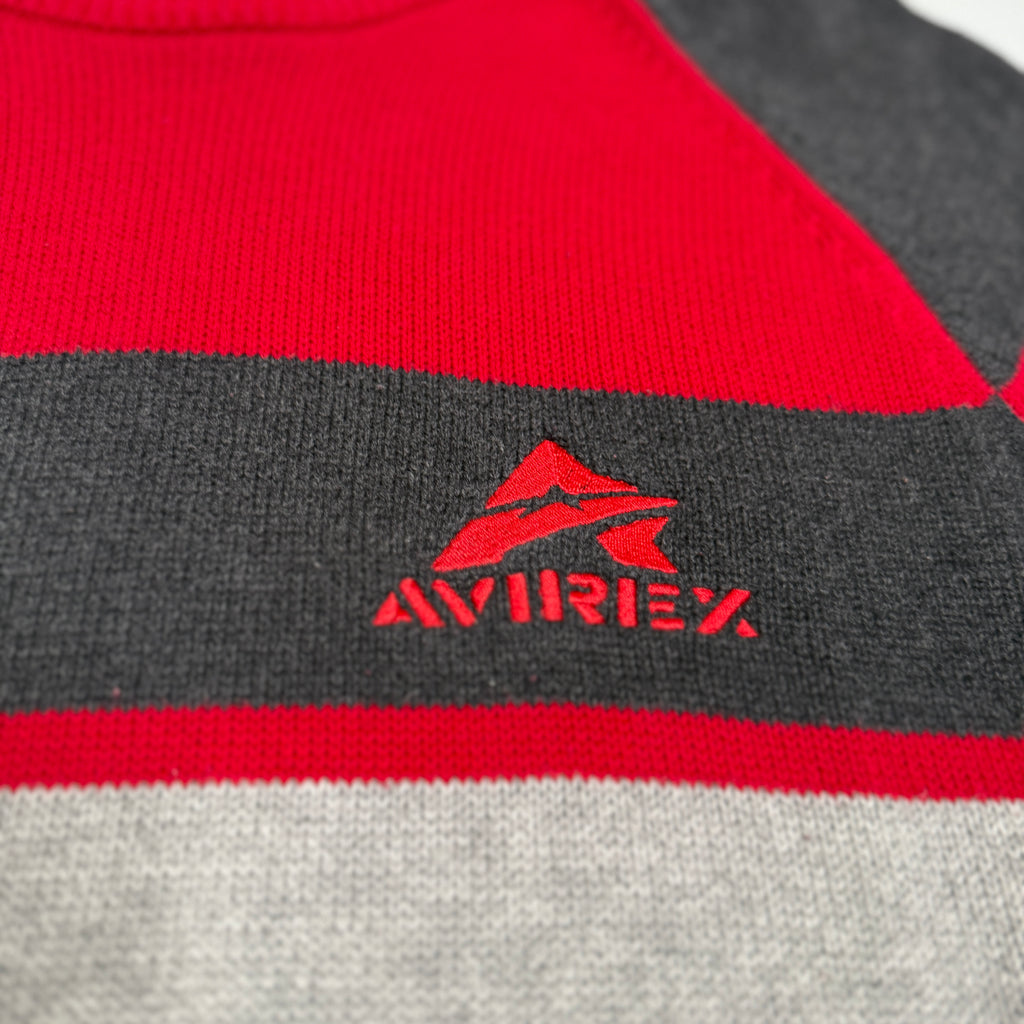 YwK Avirex Colorblock Knitted Sweatshirt 2XL