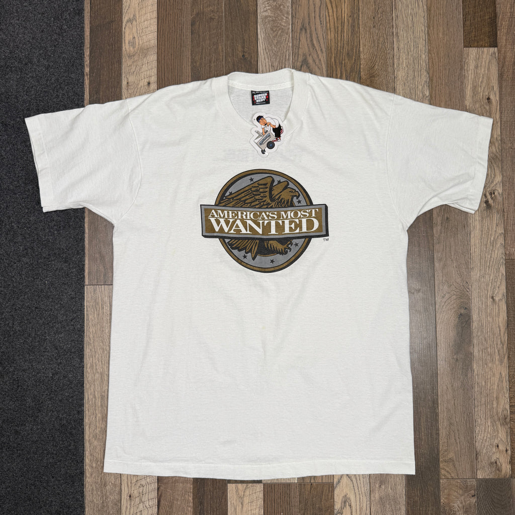 VTG Americas Most Wanted T Shirt XL White