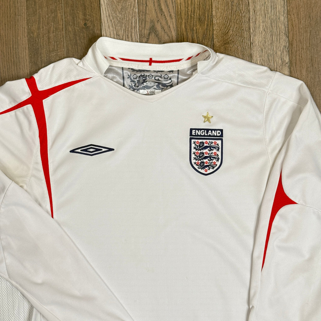 Y2K 2005 Umbro England L/S Soccer Jersey L Home