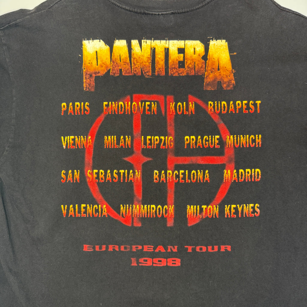 VTG Winterland 1999 Pantera World Domination Euro Tour T Shirt XL Black