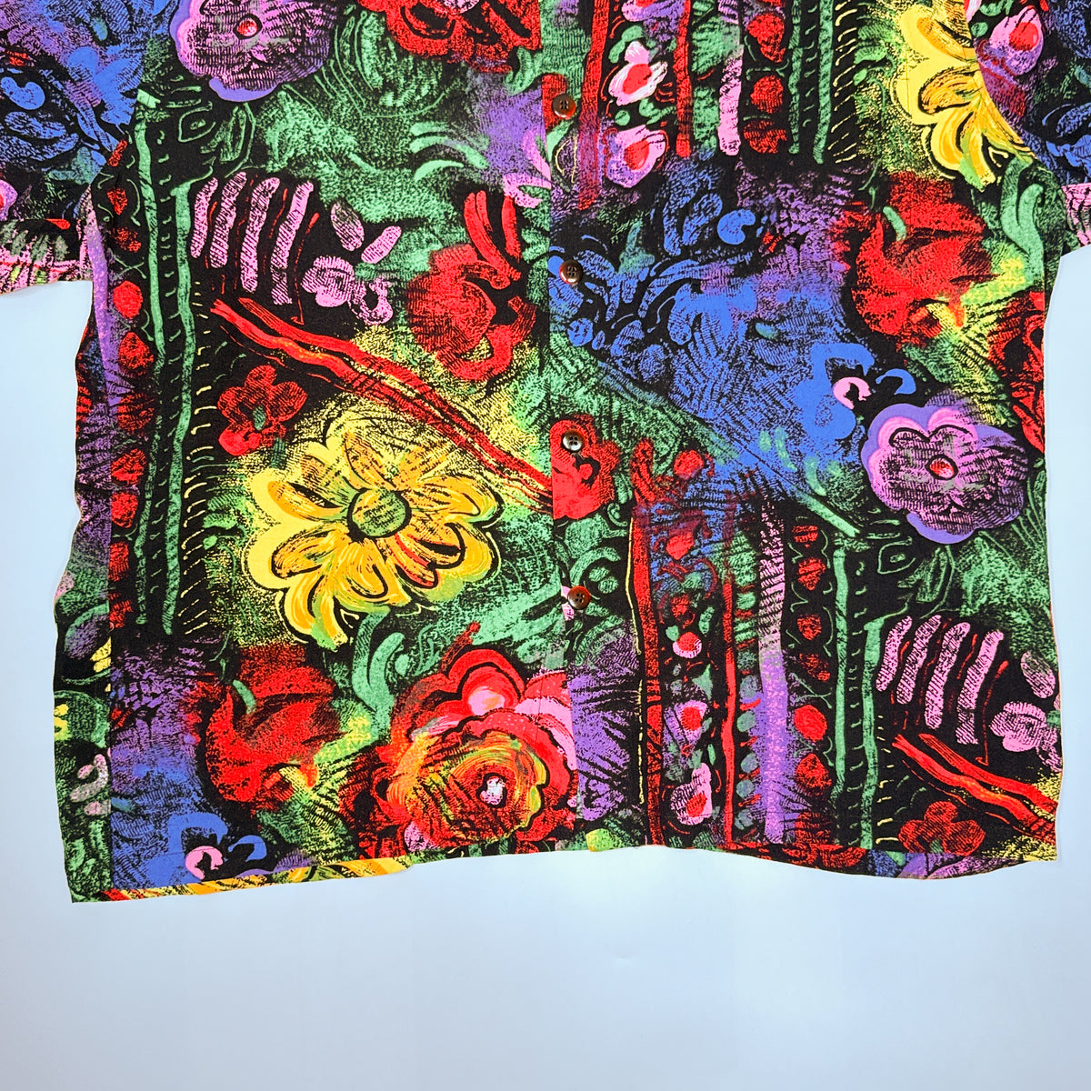 NWT Jams World Floral Multi Pattern Button Up M