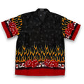 Y2K Ferugini Flaming Dice Oversize Button Up XL