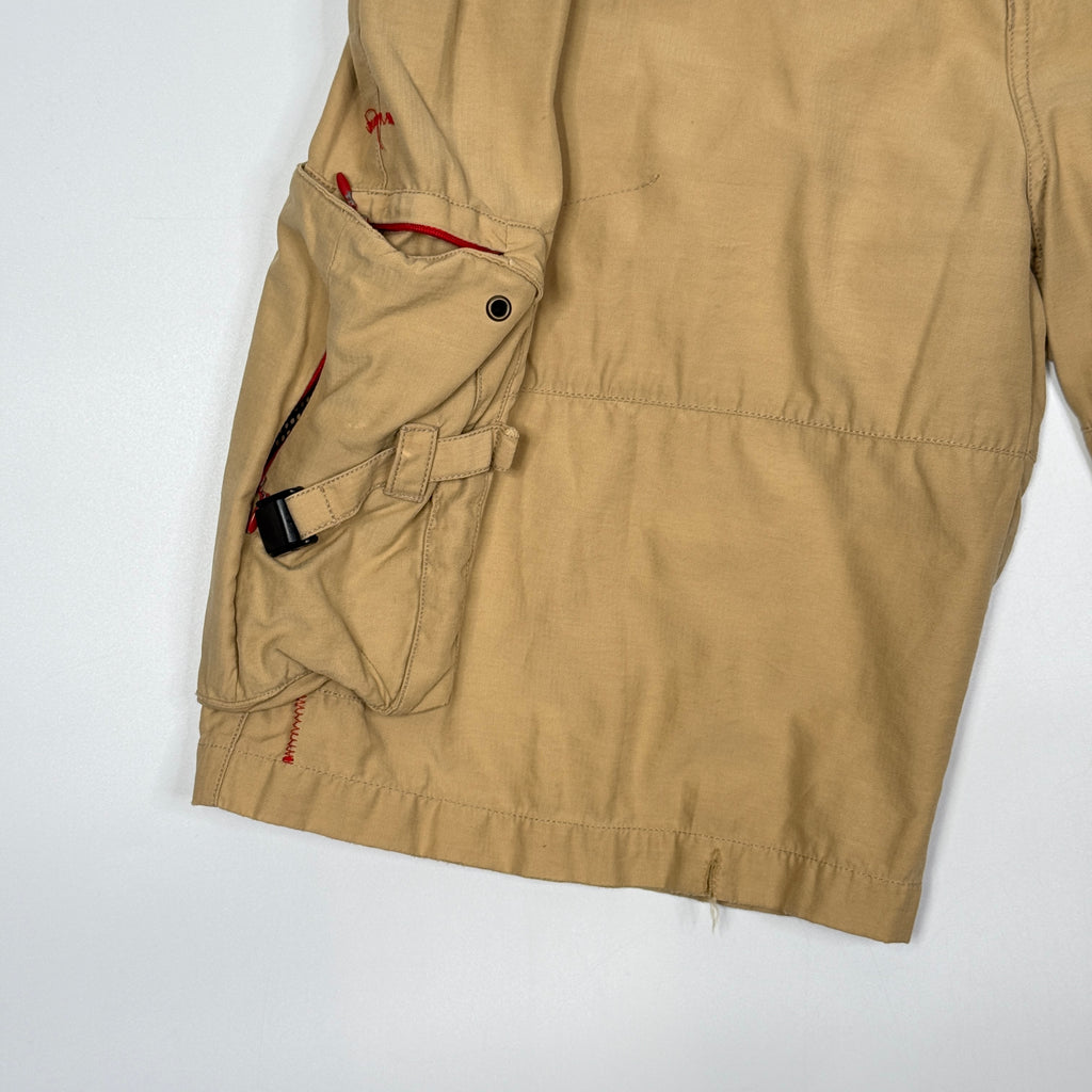 Y2K Side Out Utility Shorts 32" Khaki