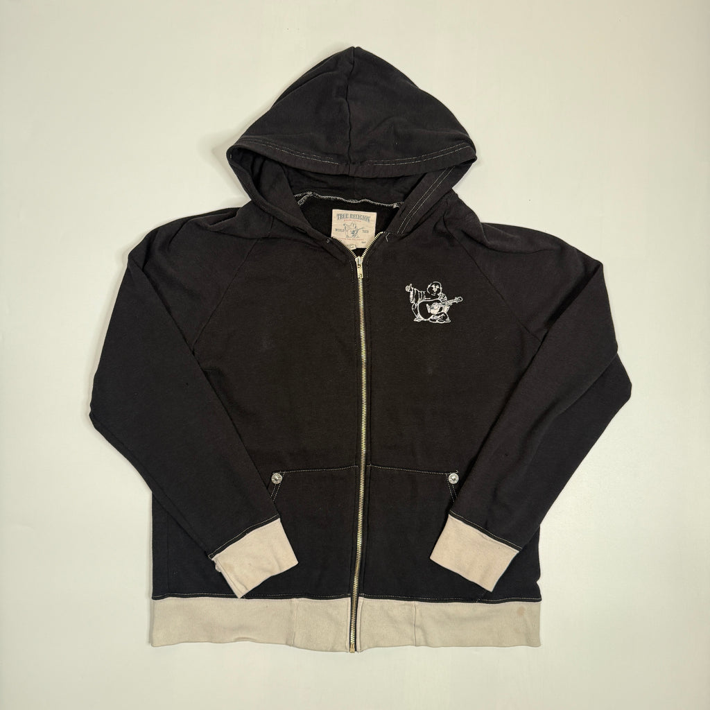 Y2K True Religion Buddah Full Zip Hoodie M/L