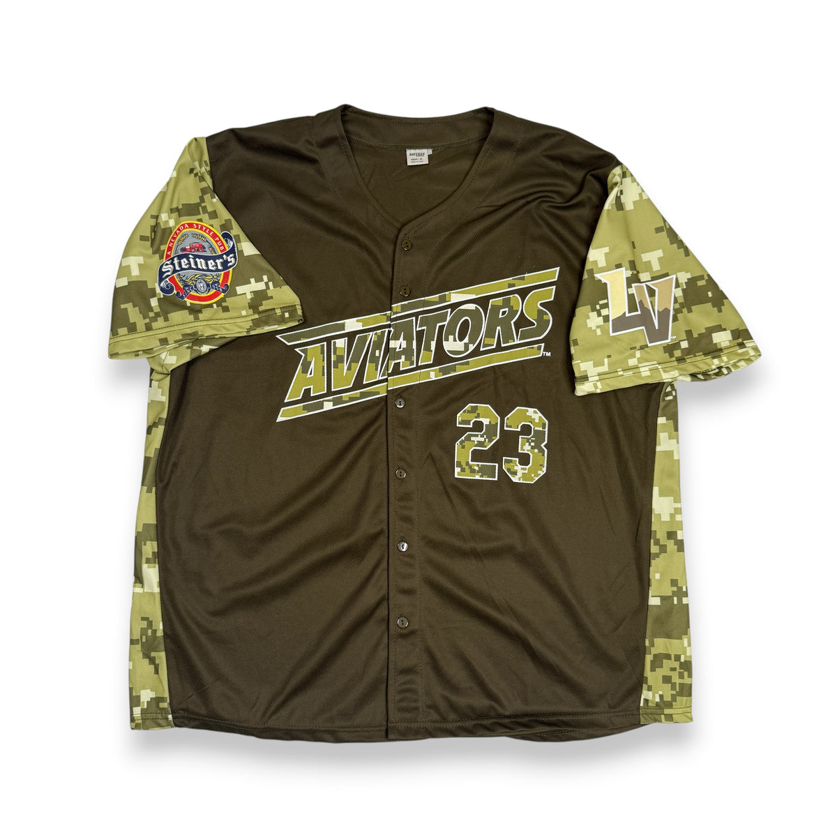Las Vegas Aviators Baseball Camo Promo Jersey XL