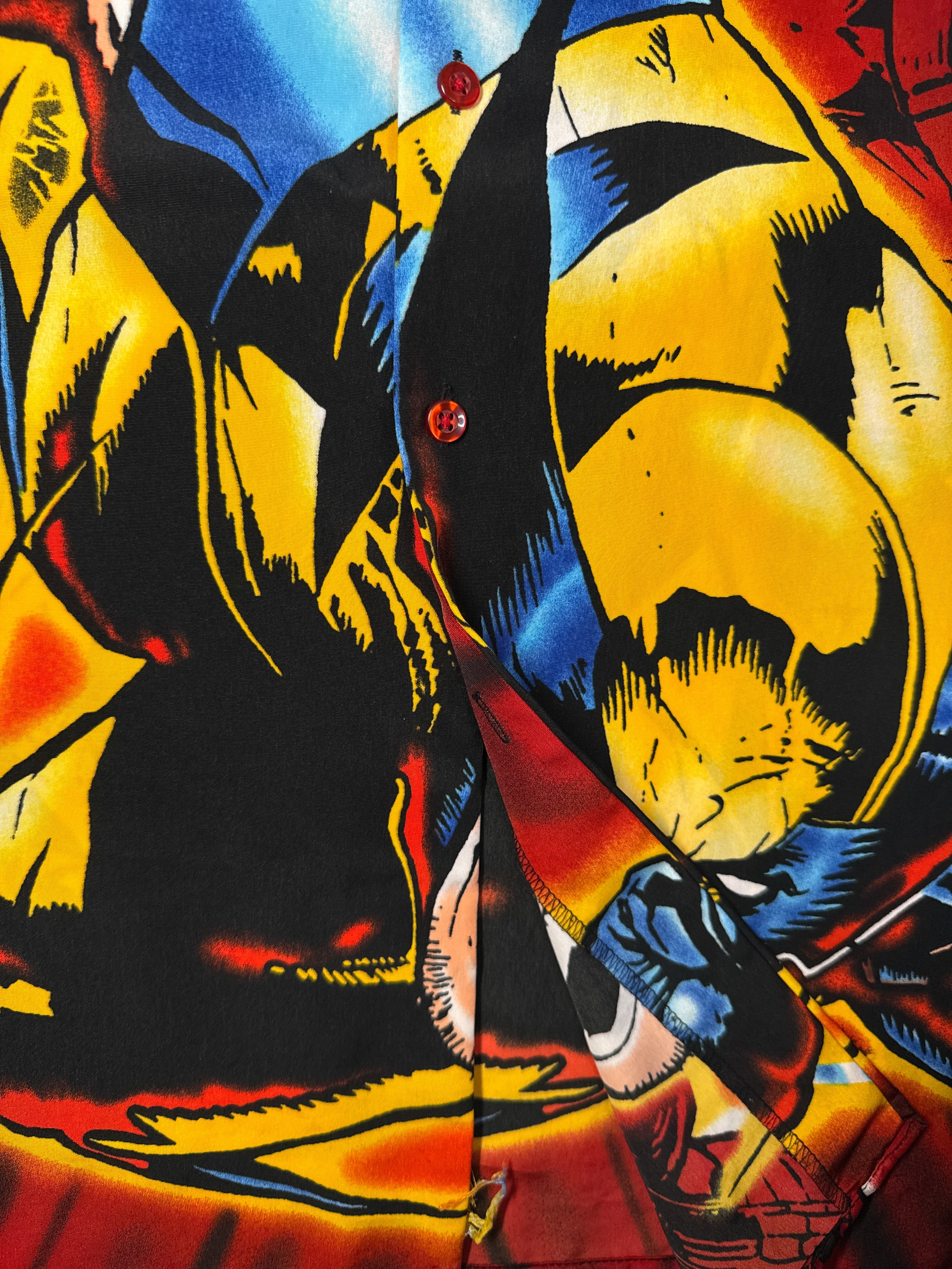 VTG 2001 Marvel Wolverine X-Men Button Up XL/2XL