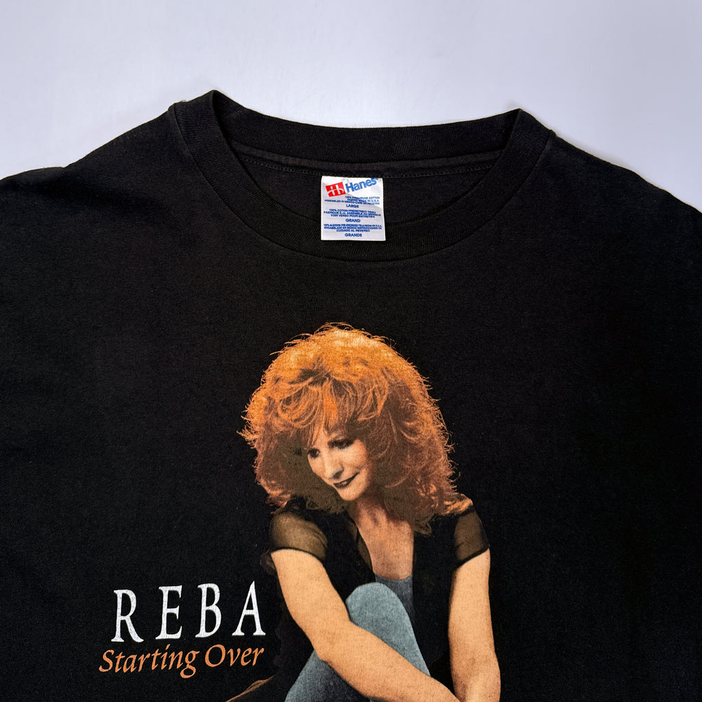 VTG 1996 Reba Starting Over T Shirt L Black