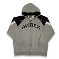 Y2K Avirex Spell Out Zip Up Hoodie XL