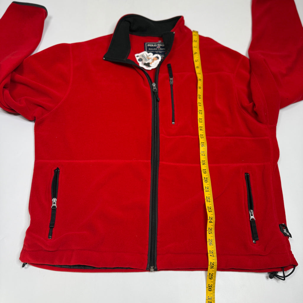 VTG Polo Sport Fleece Full Polartec Thermopro Zip XL
