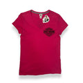 2015 Harley Davidson V Neck T Shirt S Hot Pink