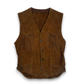 VTG Pioneer Wear Western Fringe Leather Vest