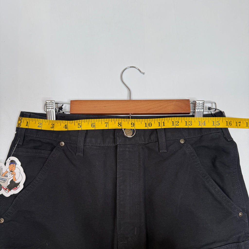 NWT Carhartt Iconic B01 Firm Duck Double Front Loose Fit Work Pants 32" Black