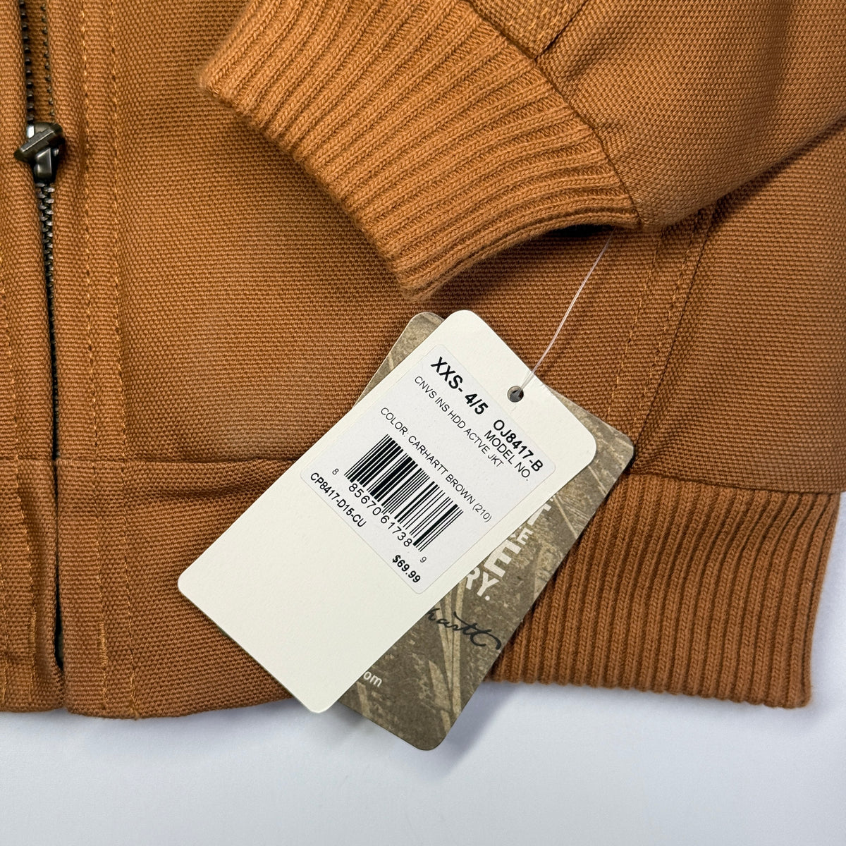 NWT Carhartt Duck Active Jacket XXS Boys