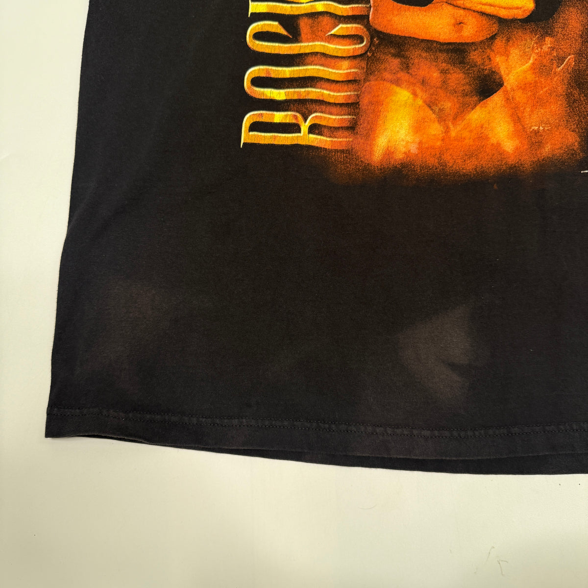 VTG 1998 WWF Rock Hard T Shirt 2XL