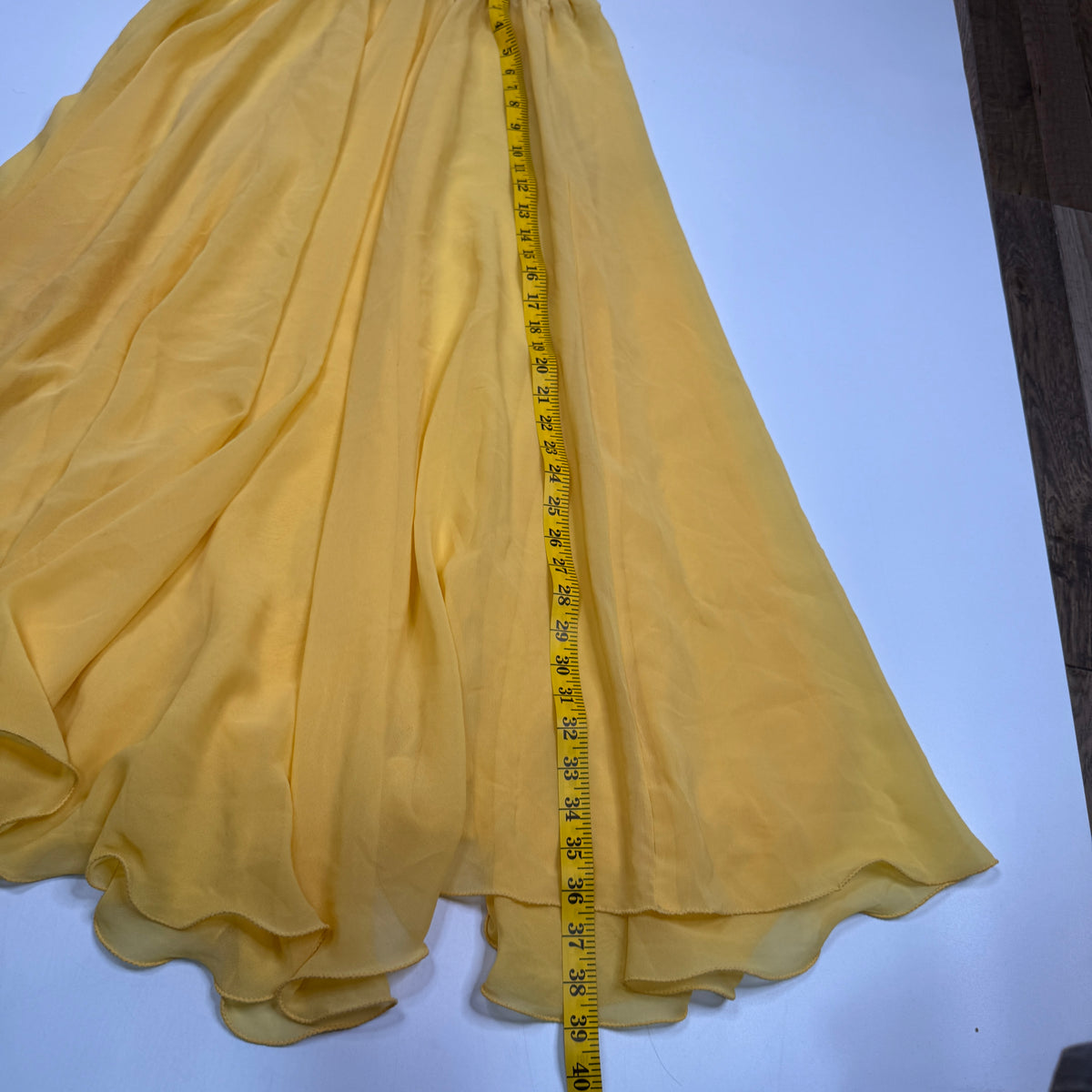 VTG Sheer Flowy Maxi Skirt 26 S