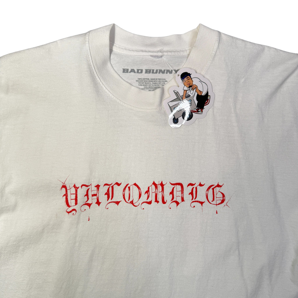 2020 Bad Bunny YHLQMDLG T Shirt M White