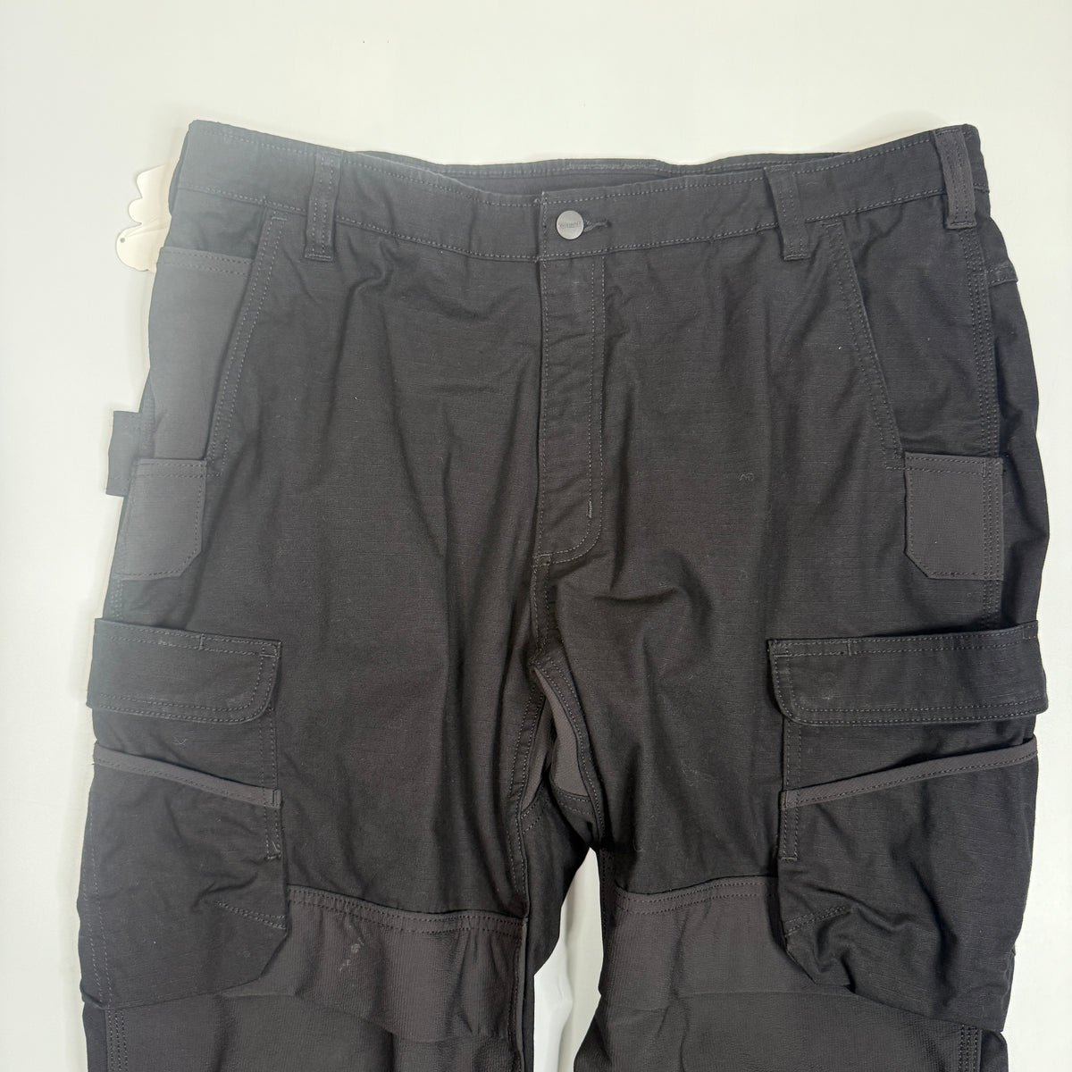 Carhartt Steel Rugged Flex Relaxed Fit Double Front Cargo Work Pants 40" Black