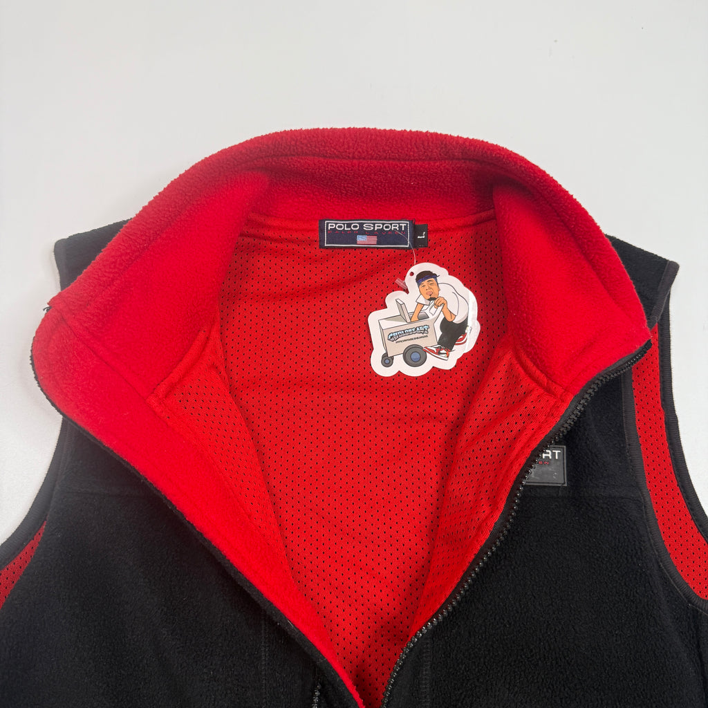 VTG Polo Sport Fleece Vest M/L Black