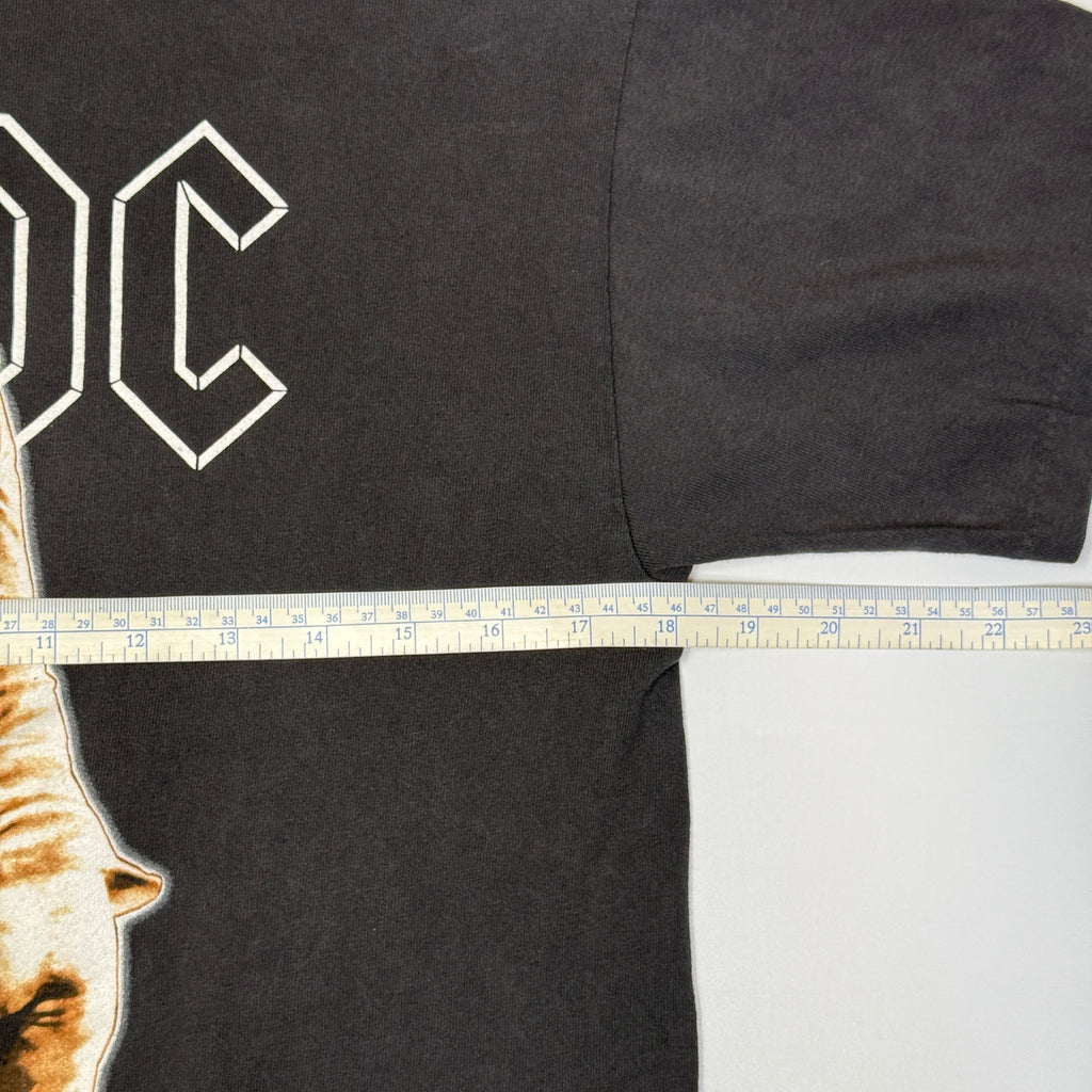 Y2K 2000 ACDC Upper Lip World Tour T Shirt M Black