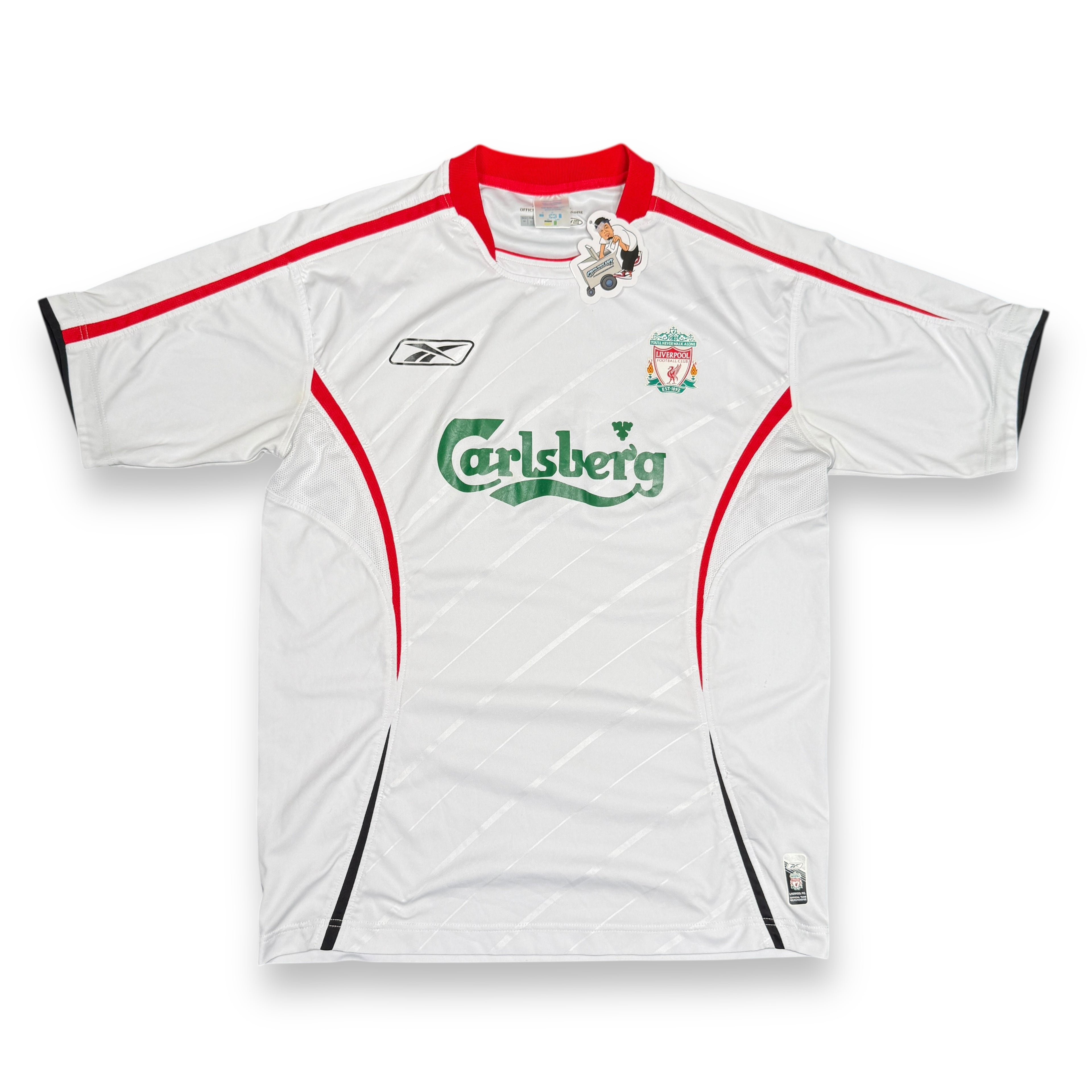 2005 Reebok Liverpool White Jersey M
