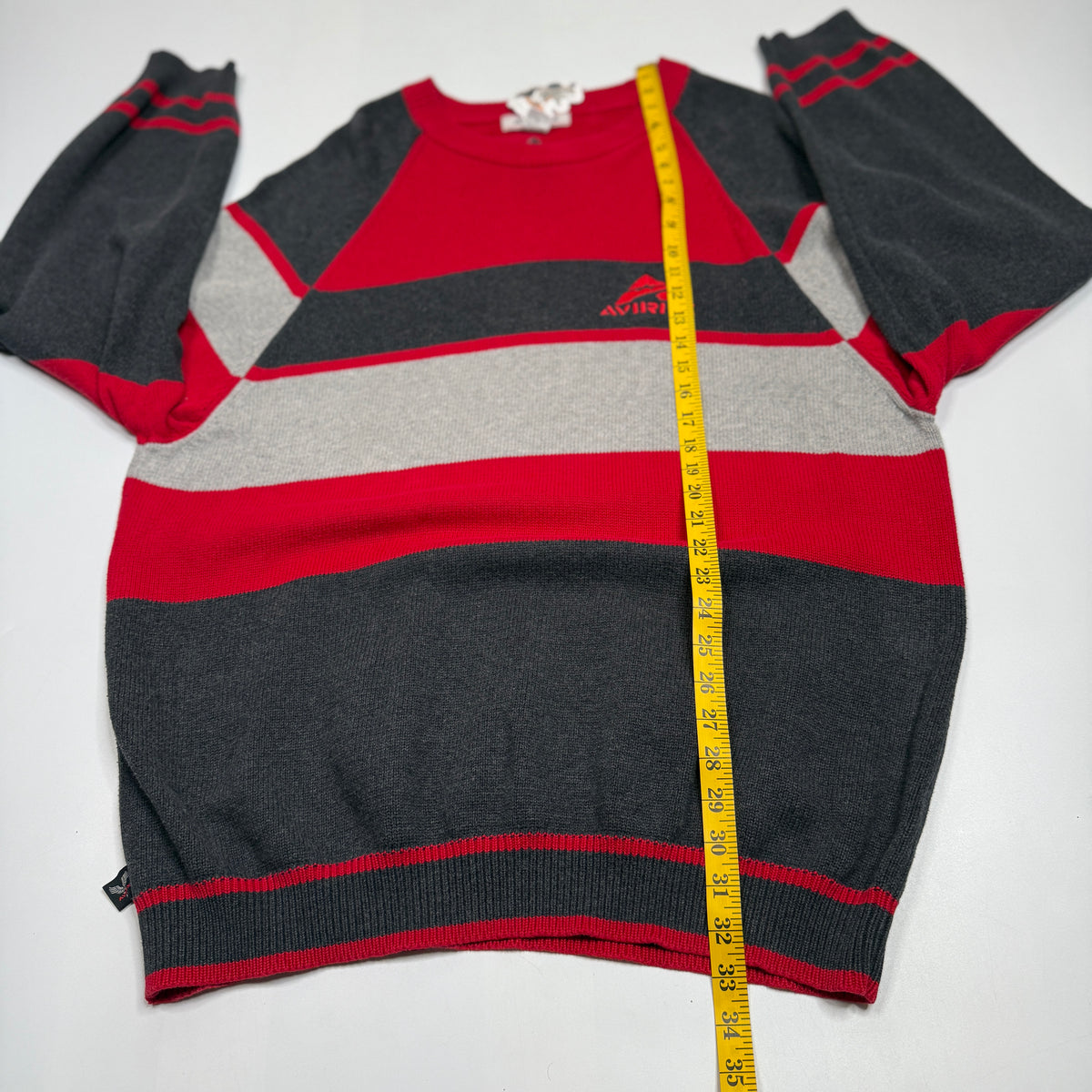 YwK Avirex Colorblock Knitted Sweatshirt 2XL