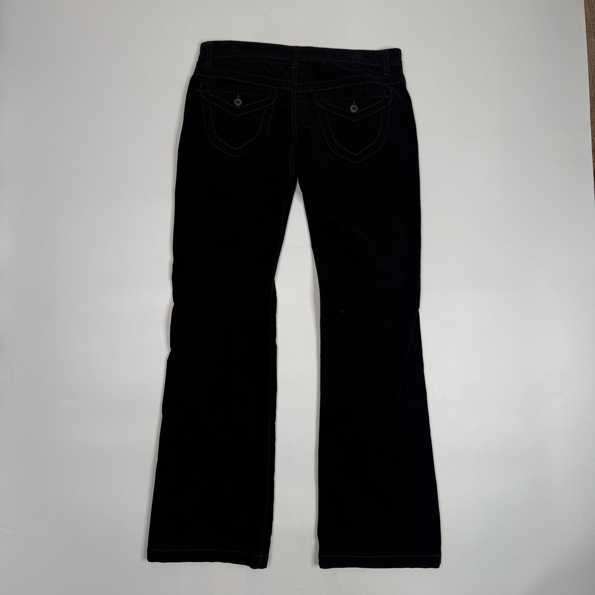 Y2K Polo Ralph Lauren Bootcut Pants 32" M/L Black