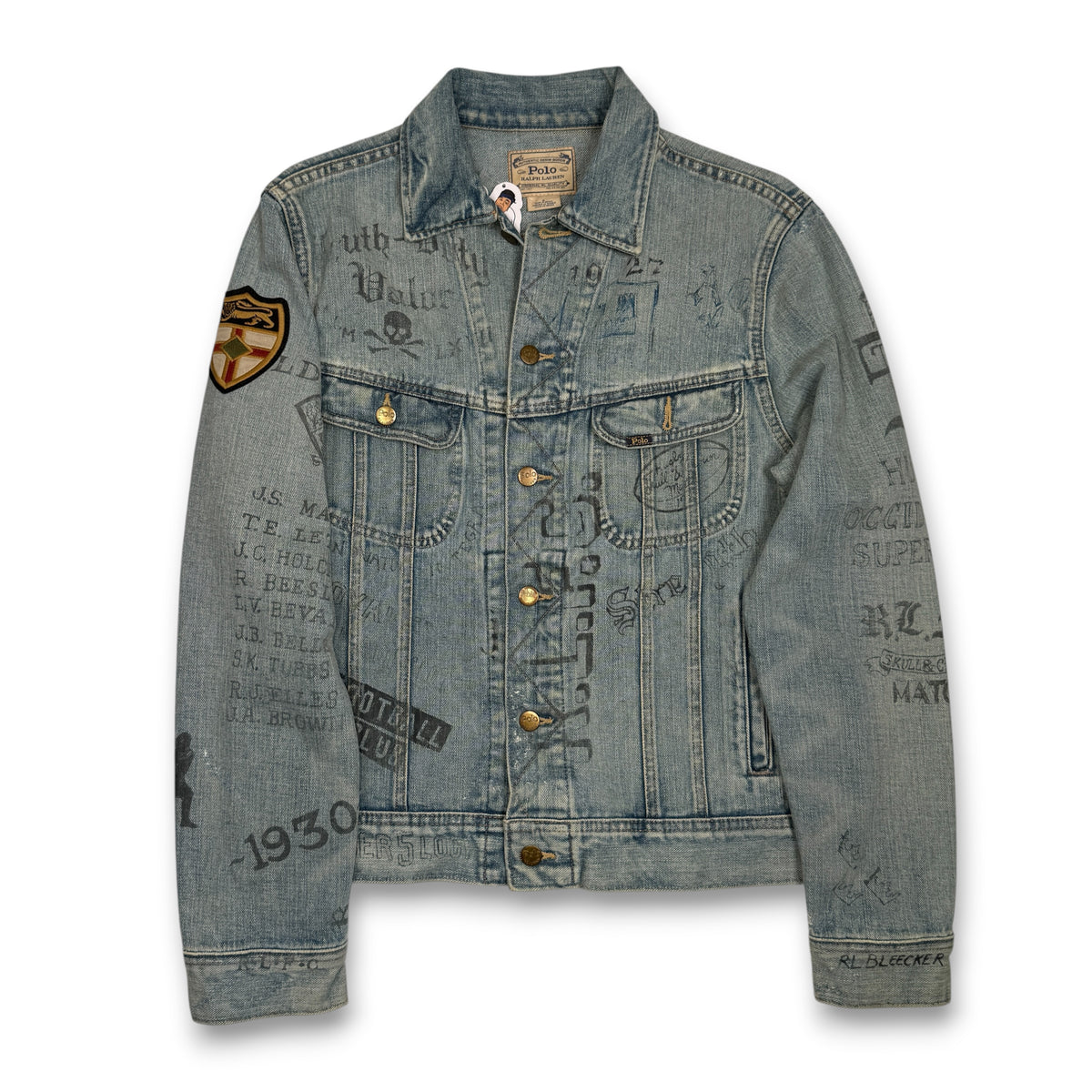 Polo Ralph Lauren Football Varsity Denim Jacket M