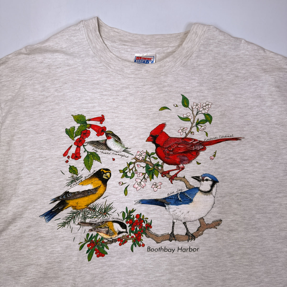 VTG Natures Flock Of Birds T Shirt L/XL