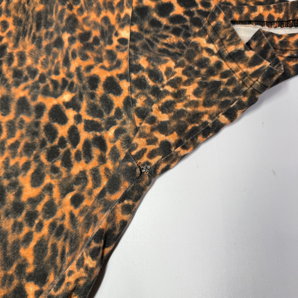 VTG Gloria Estefan AOP Leopard Incredible T Shirt L