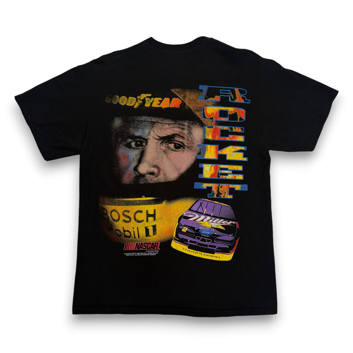 VTG 1998 Rusty Wallace Goodyear T Shirt L