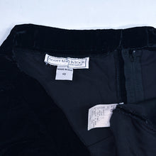 Load image into Gallery viewer, VTG Black Velour Midi Pencil Skirt S/M 30"